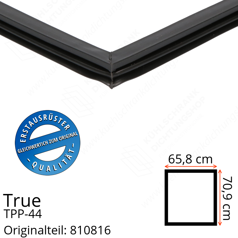 True TPP-44 Türdichtung 70,9 x 65,8 cm (Profil schmal)