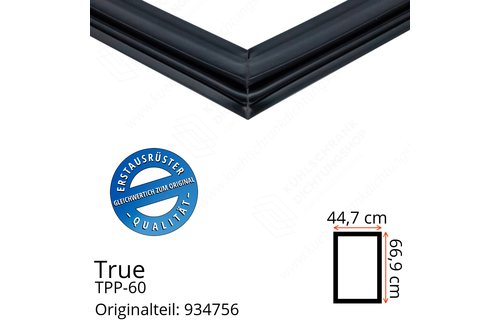 True TPP-60 Türdichtung 66,9 x 44,7 cm (Profil breit)
