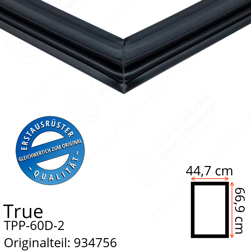 True TPP-60D-2 Türdichtung 66,9 x 44,7 cm (Profil breit)