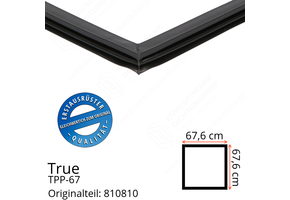 True TPP-67 Türdichtung 67,6 x 67,6 cm (Profil schmal)