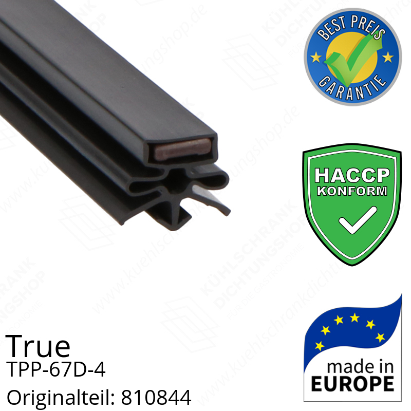 True TPP-67D-4 Schubladendichtung 32,0 x 62,2 cm (Profil schmal)