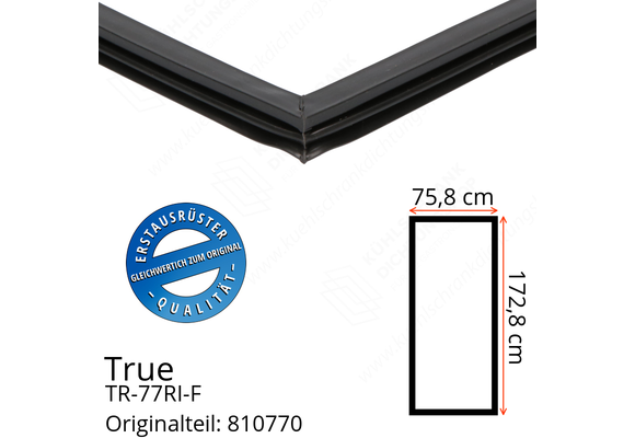 True TR-77RI-F Türdichtung 172,8 x 75,8 cm (Profil schmal)