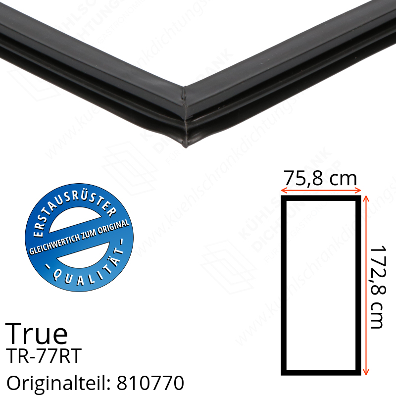 True TR-77RT Türdichtung 172,8 x 75,8 cm (Profil schmal)