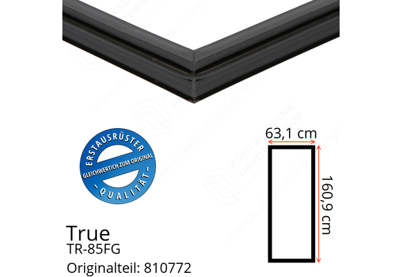 True TR-85FG Türdichtung 160,9 x 63,1 cm (Profil schmal)