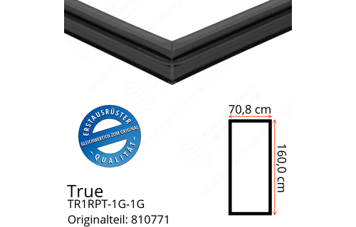 True TR1RPT-1G-1G Türdichtung 160,0 x 70,8 cm (Profil schmal)