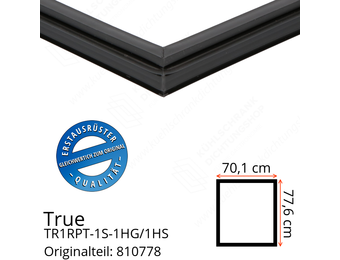 True TR1RPT-1S-1HG/1HS Türdichtung 77,6 x 70,1 cm (Profil schmal)