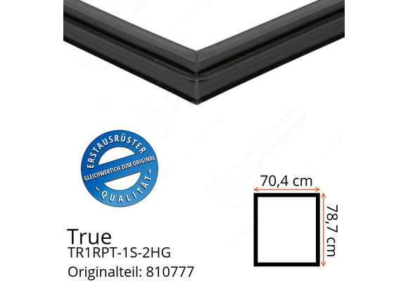 True TR1RPT-1S-2HG Türdichtung 78,7 x 70,4 cm (Profil schmal)