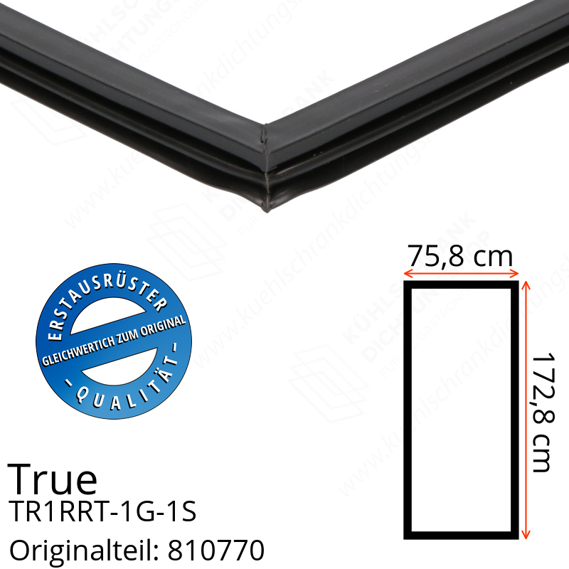 True TR1RRT-1G-1S Türdichtung 172,8 x 75,8 cm (Profil schmal)
