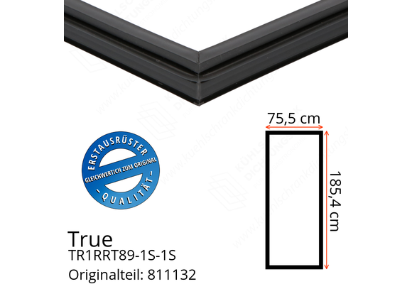 True TR1RRT89-1S-1S Türdichtung 185,4 x 75,5 cm (Profil schmal)