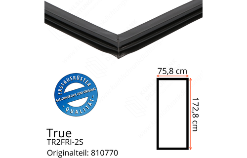 True TR2FRI-2S Türdichtung 172,8 x 75,8 cm (Profil schmal)