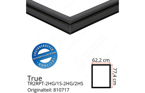 True TR2RPT-2HG/1S-2HG/2HS Türdichtung 77,4 x 62,2 cm (Profil schmal)