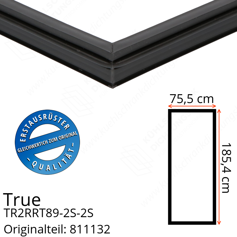 True TR2RRT89-2S-2S Türdichtung 185,4 x 75,5 cm (Profil schmal)