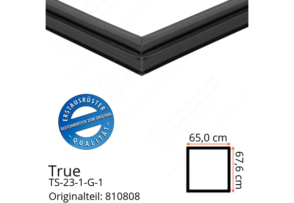 True TS-23-1-G-1 Türdichtung 67,6 x 65,0 cm (Profil schmal)