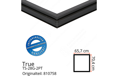 True TS-28G-2PT Türdichtung 70,4 x 65,7 cm (Profil schmal)
