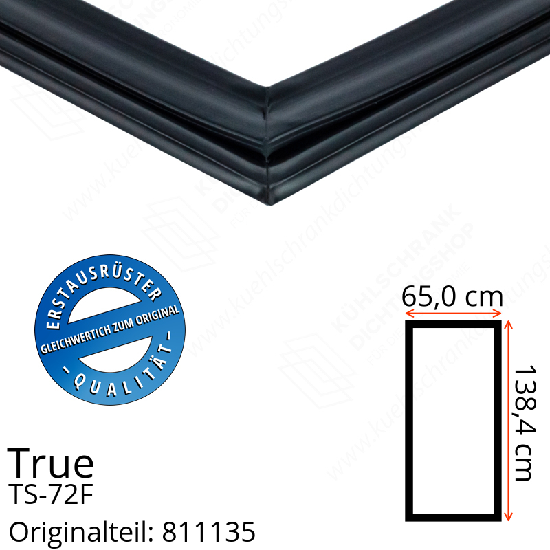 True TS-72F Türdichtung 138,4 x 65,0 cm (Profil breit)
