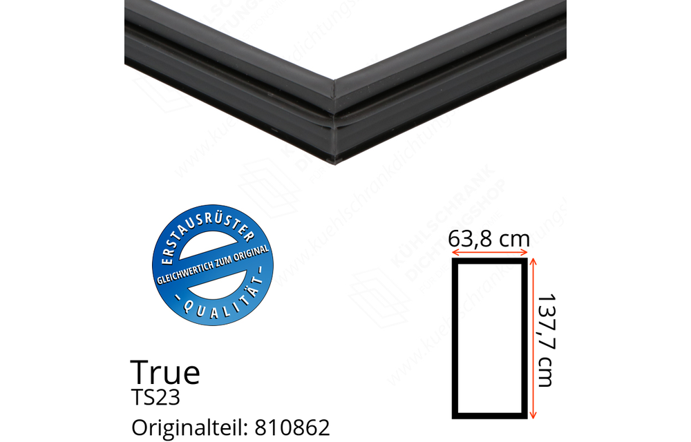 True TS23 Türdichtung 137,7 x 63,8 cm (Profil schmal)