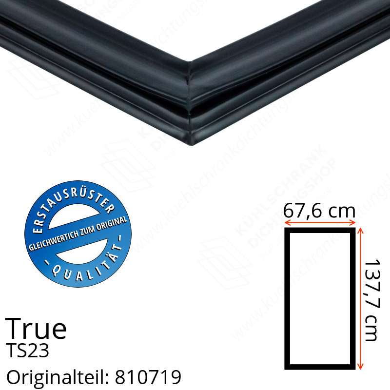 True TS23 Türdichtung 137,7 x 67,6 cm (Profil breit)