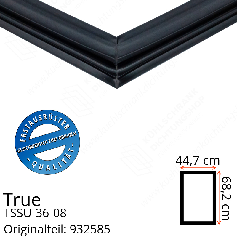 True TSSU-36-08 Türdichtung 68,2 x 44,7 cm (Profil breit)