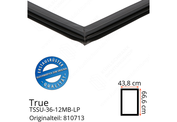 True TSSU-36-12MB-LP Türdichtung 66,6 x 43,8 cm (Profil schmal)