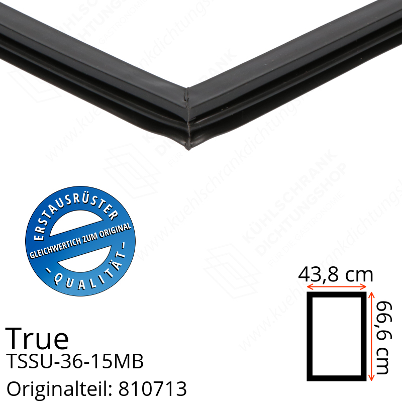 True TSSU-36-15MB Türdichtung 66,6 x 43,8 cm (Profil schmal)