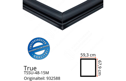 True TSSU-48-15M Türdichtung 67,9 x 59,3 cm (Profil breit)