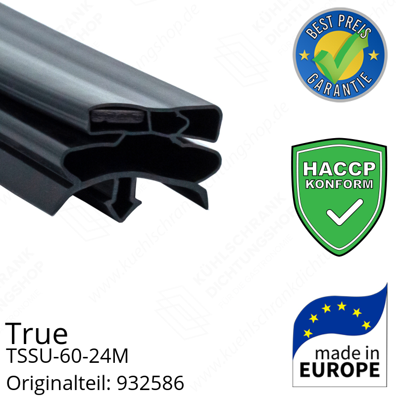 True TSSU-60-24M Türdichtung 74,9 x 69,2 cm (Profil breit)