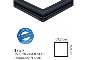 True TSSU-60-24M-B-ST-HC Türdichtung 74,9 x 69,2 cm (Profil breit)