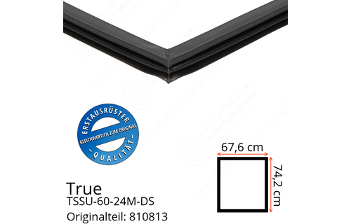 True TSSU-60-24M-DS Türdichtung 74,2 x 67,6 cm (Profil schmal)