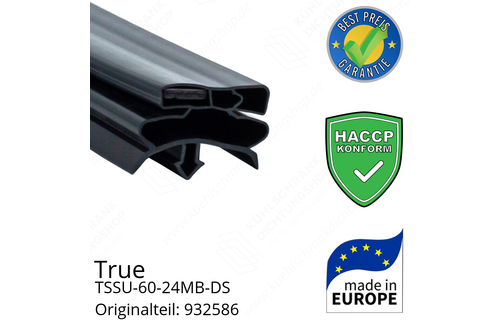 True TSSU-60-24MB-DS Türdichtung 74,9 x 69,2 cm (Profil breit)
