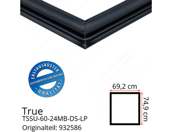 True TSSU-60-24MB-DS-LP Türdichtung 74,9 x 69,2 cm (Profil breit)