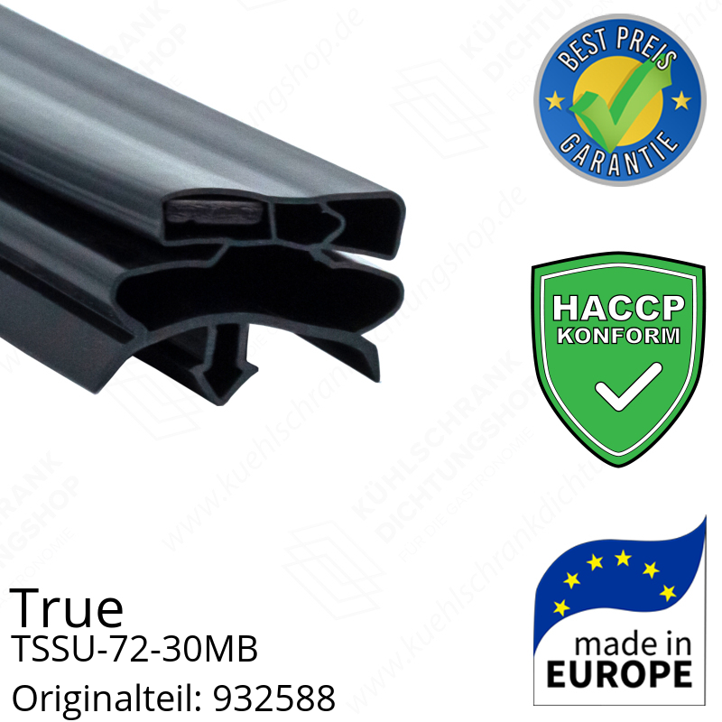 True TSSU-72-30MB Türdichtung 67,9 x 59,3 cm (Profil breit)