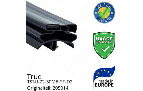 True TSSU-72-30MB-ST-D2 Türdichtung 68,5 x 58,5 cm (Profil breit)
