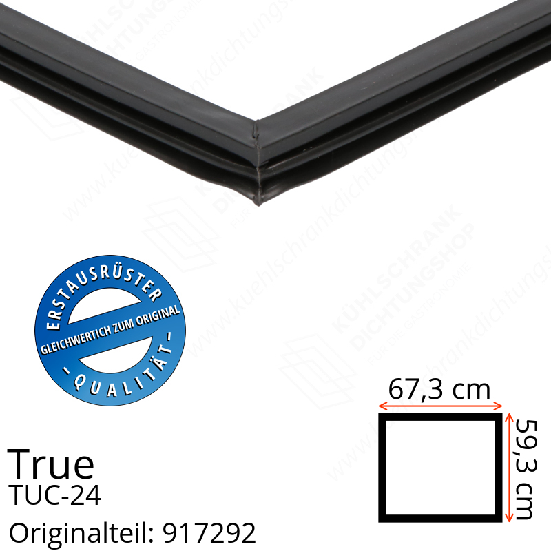True TUC-24 Türdichtung 59,3 x 67,3 cm (Profil schmal)