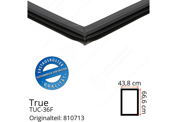 True TUC-36F Türdichtung 66,6 x 43,8 cm (Profil schmal)