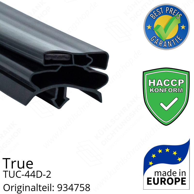 True TUC-44D-2 Schubladendichtung 30,4 x 69,8 cm (Profil breit)