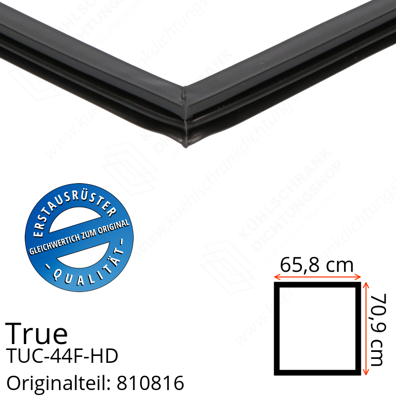 True TUC-44F-HD Türdichtung 70,9 x 65,8 cm (Profil schmal)