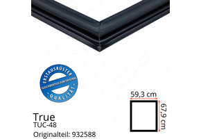 True TUC-48 Türdichtung 67,9 x 59,3 cm (Profil breit)