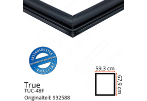 True TUC-48F Türdichtung 67,9 x 59,3 cm (Profil breit)