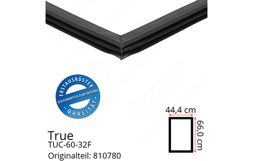 True TUC-60-32F Türdichtung 66,0 x 44,4 cm (Profil schmal)