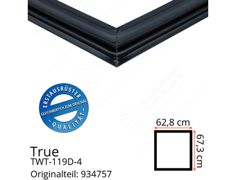 True TWT-119D-4 Türdichtung 67,3 x 62,8 cm (Profil breit)