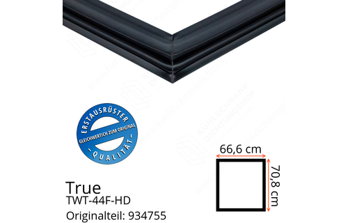 True TWT-44F-HD Türdichtung 70,8 x 66,6 cm (Profil breit)