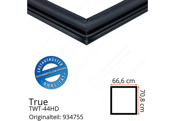True TWT-44HD Türdichtung 70,8 x 66,6 cm (Profil breit)