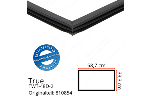True TWT-48D-2 Schubladendichtung 33,3 x 58,7 cm (Profil schmal)
