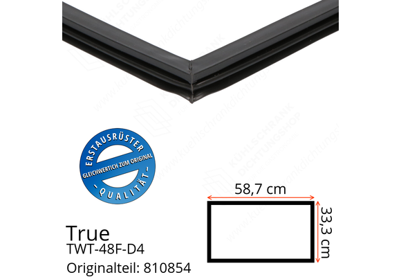 True TWT-48F-D4 Schubladendichtung 33,3 x 58,7 cm (Profil schmal)