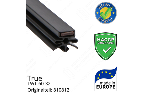 True TWT-60-32 Türdichtung 66,3 x 62,5 cm (Profil schmal)