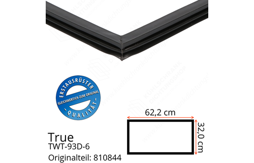 True TWT-93D-6 Schubladendichtung 32,0 x 62,2 cm (Profil schmal)