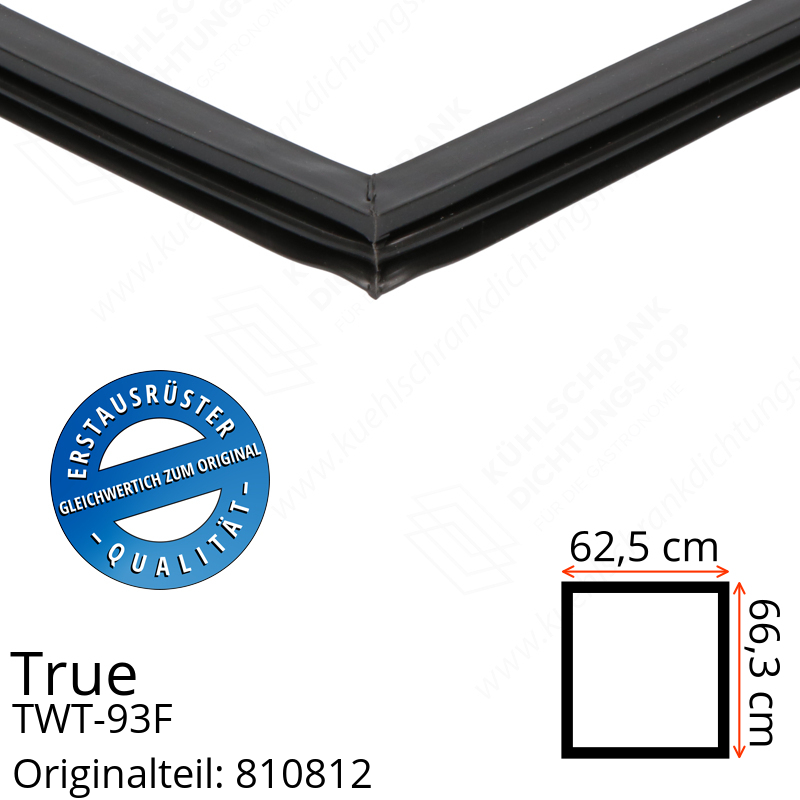 True TWT-93F Türdichtung 66,3 x 62,5 cm (Profil schmal)