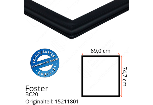 Foster BC20 Türdichtung 74,7 x 69,0 cm