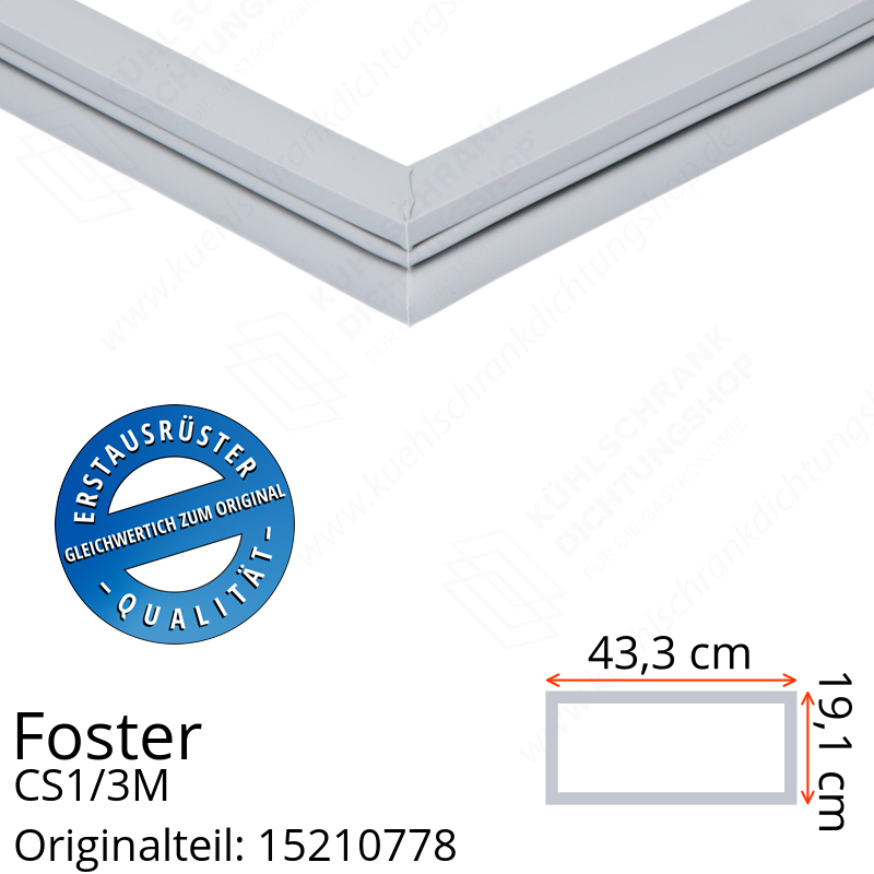 Foster CS1/3M Schubladedichtung 19,1 x 43,3 cm
