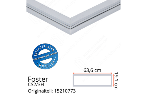 Foster CS2/3H Schubladedichtung 19,1 x 63,6 cm